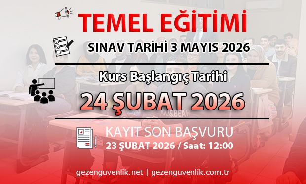 03 MAYIS 2026 SINAVI İÇİN TEMEL EĞİTİMİ