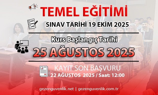 19 EKİM 2025 SINAVI İÇİN TEMEL EĞİTİMİ