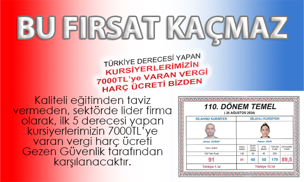 Gezen Güvenlik'den 2025 KAMPANYASI