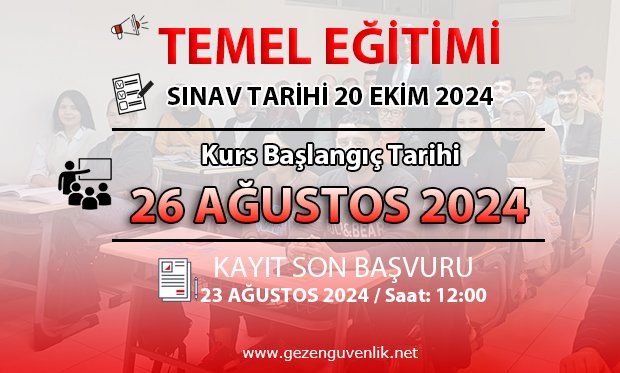 20 EKİM SINAVI İÇİN TEMEL EĞİTİMİ
